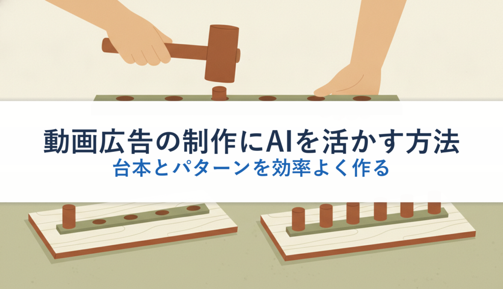 動画広告の制作にAIを活かす方法｜台本とパターンを効率よく作る