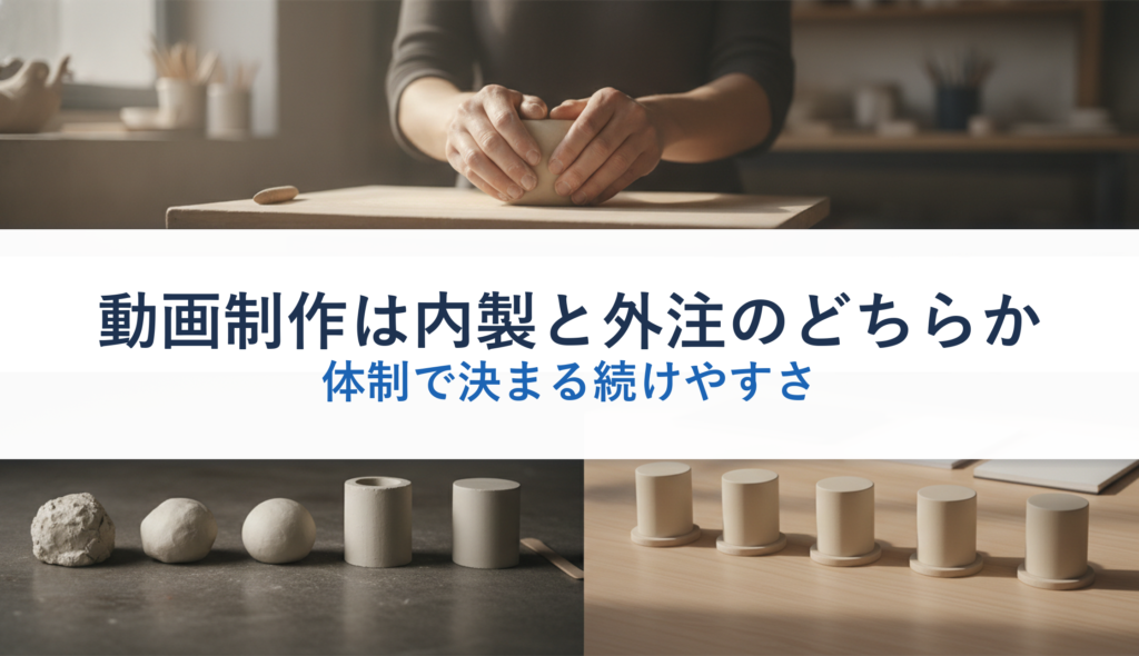 動画制作は内製と外注のどちらか｜体制で決まる続けやすさ
