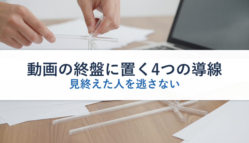 動画の終盤に置く4つの導線｜見終えた人を逃さない