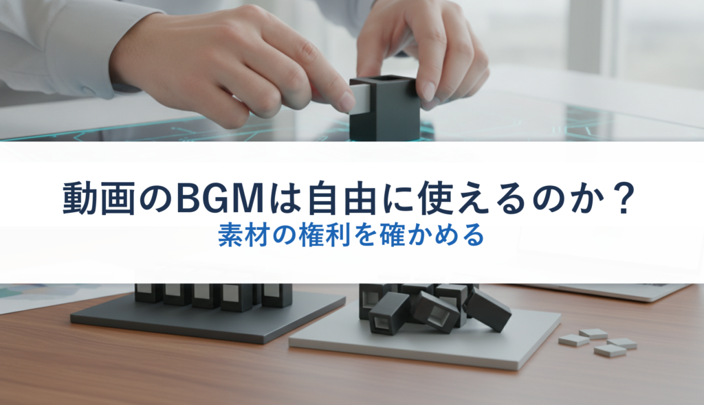 動画のBGMは自由に使えるのか？｜素材の権利を確かめる