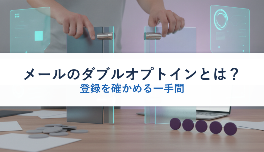 メールのダブルオプトインとは？｜登録を確かめる一手間
