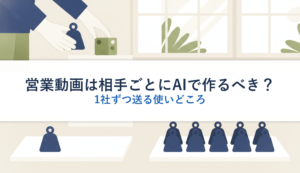 営業動画は相手ごとにAIで作るべき？｜1社ずつ送る使いどころ