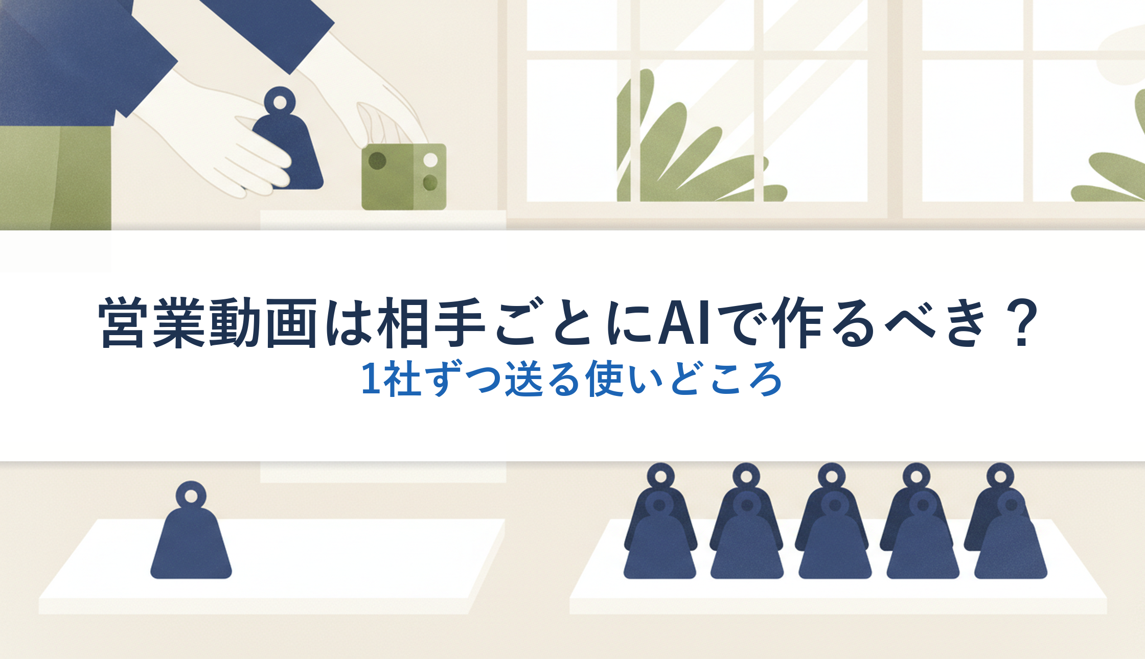 営業動画は相手ごとにAIで作るべき？｜1社ずつ送る使いどころ