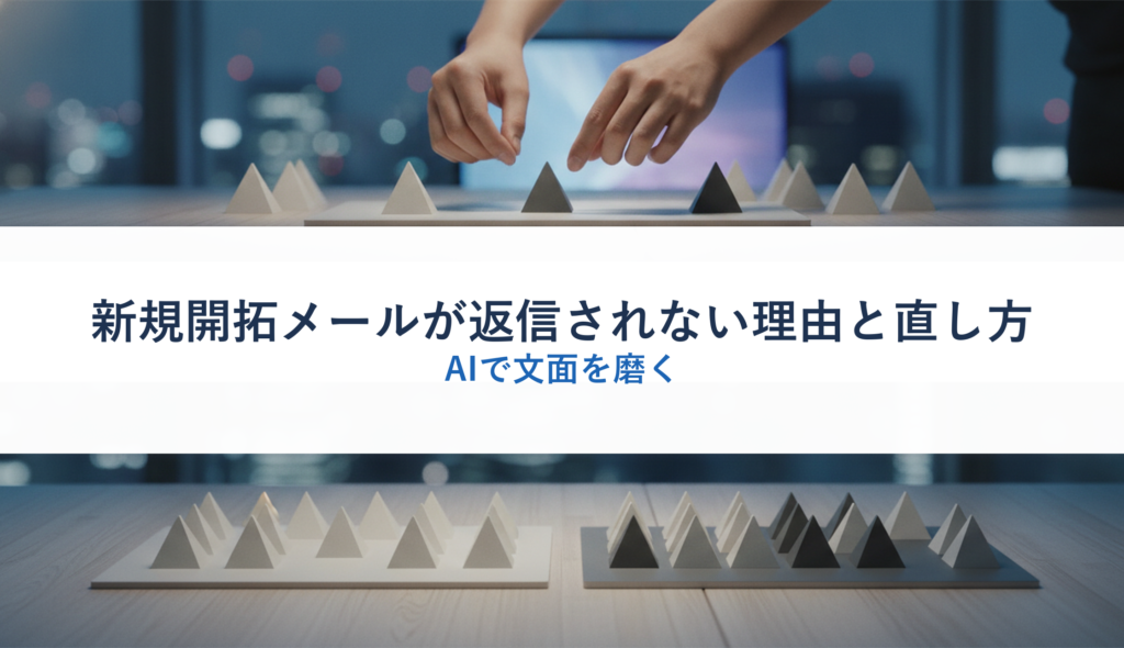 新規開拓メールが返信されない理由と直し方｜AIで文面を磨く