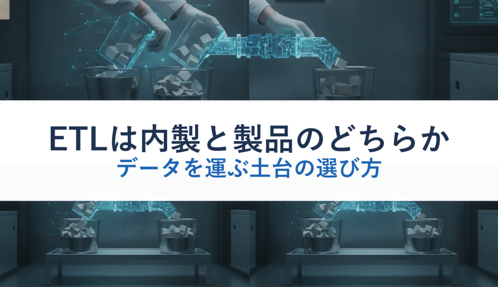 ETLは内製と製品のどちらか｜データを運ぶ土台の選び方