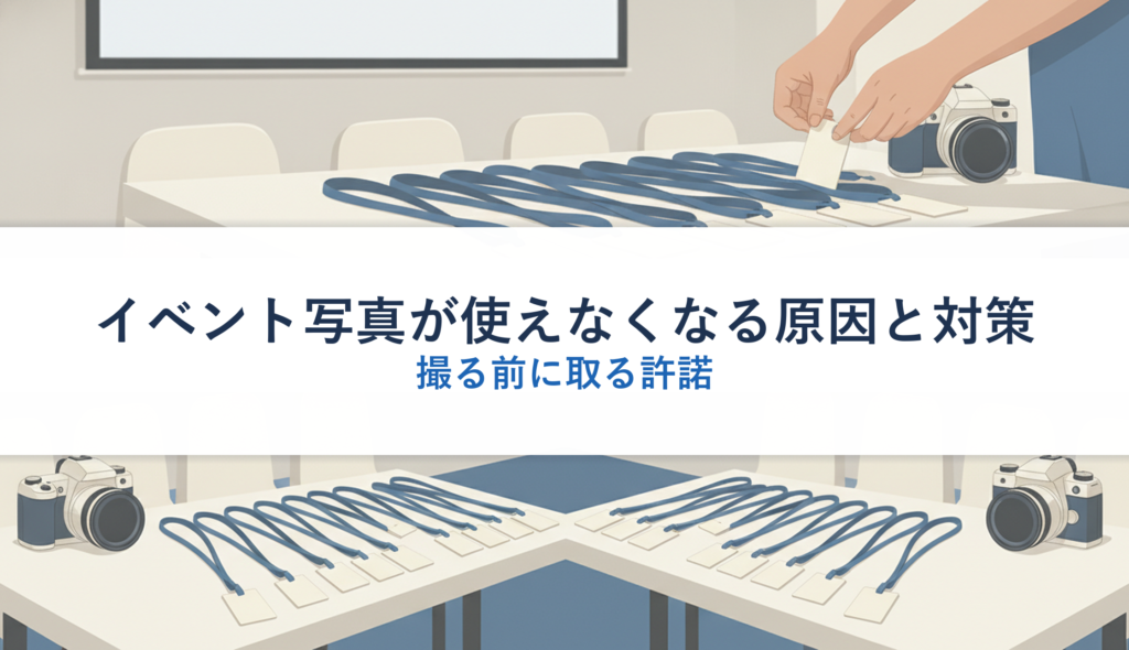 イベント写真が使えなくなる原因と対策｜撮る前に取る許諾