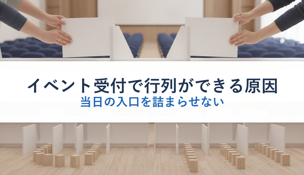 イベント受付で行列ができる原因｜当日の入口を詰まらせない