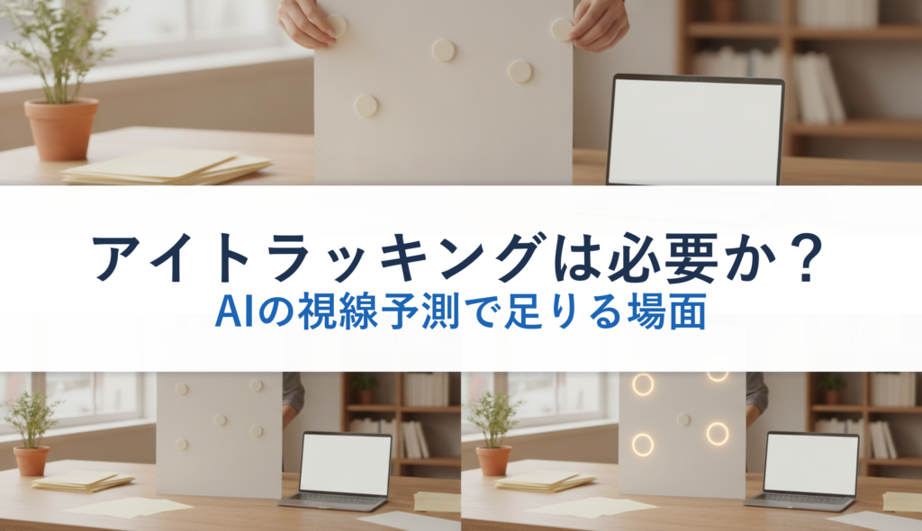 アイトラッキングは必要か？｜AIの視線予測で足りる場面