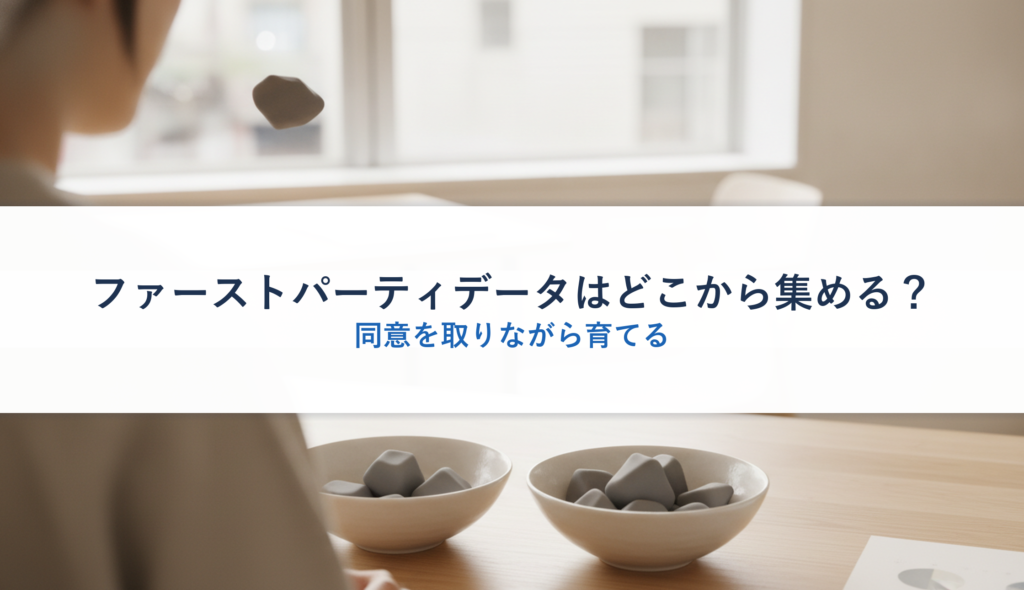 ファーストパーティデータはどこから集める？｜同意を取りながら育てる