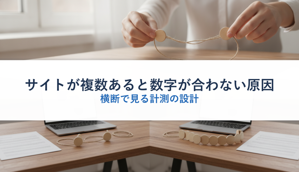 サイトが複数あると数字が合わない原因｜横断で見る計測の設計