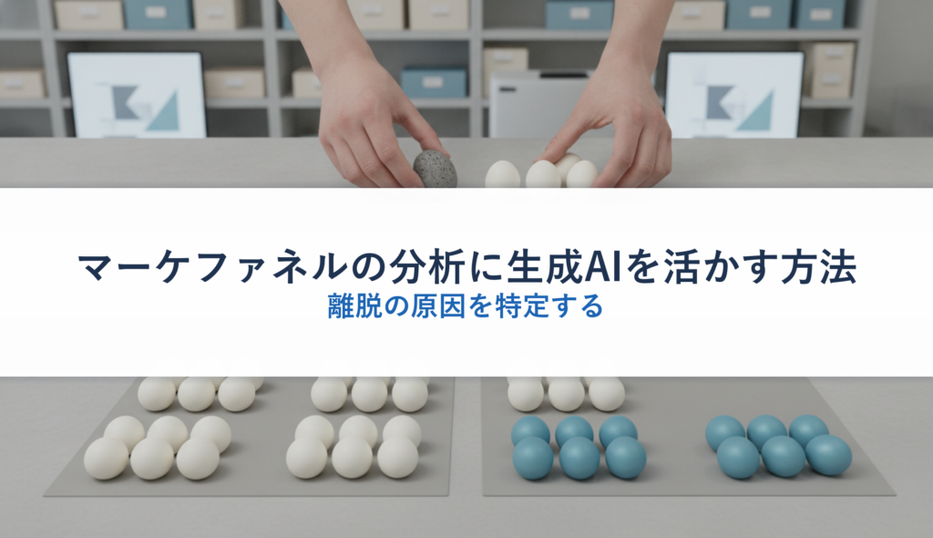 マーケファネルの分析に生成AIを活かす方法｜離脱の原因を特定する