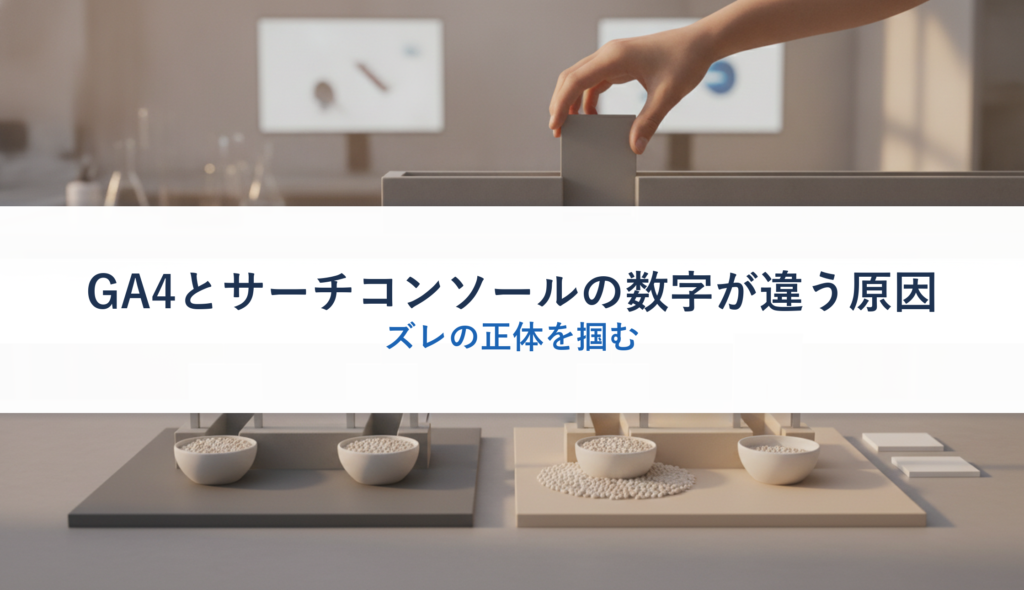 GA4とサーチコンソールの数字が違う原因｜ズレの正体を掴む