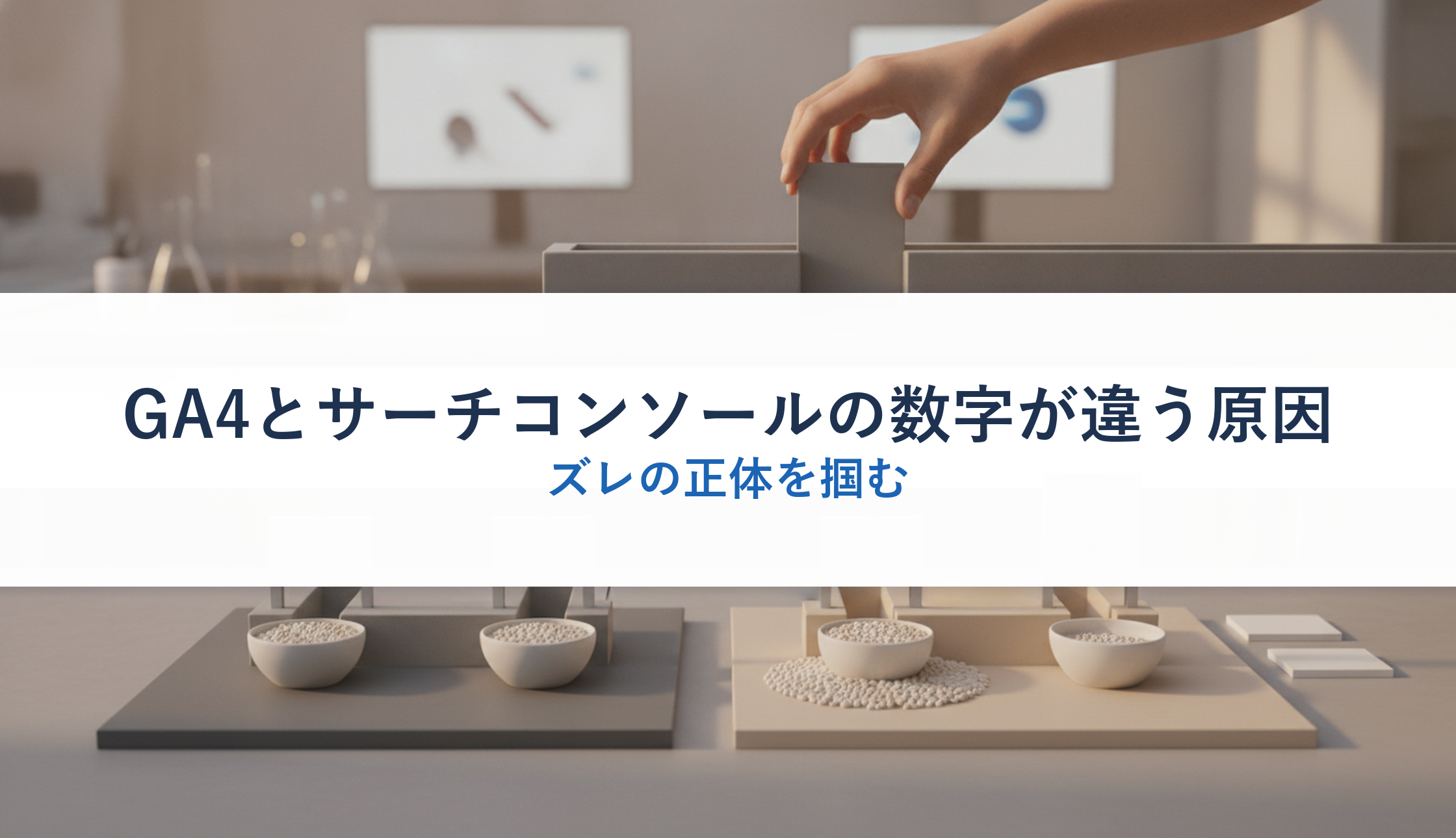 GA4とサーチコンソールの数字が違う原因|ズレの正体を掴む