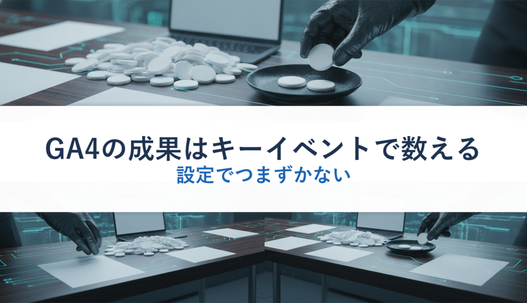 GA4の成果はキーイベントで数える｜設定でつまずかない
