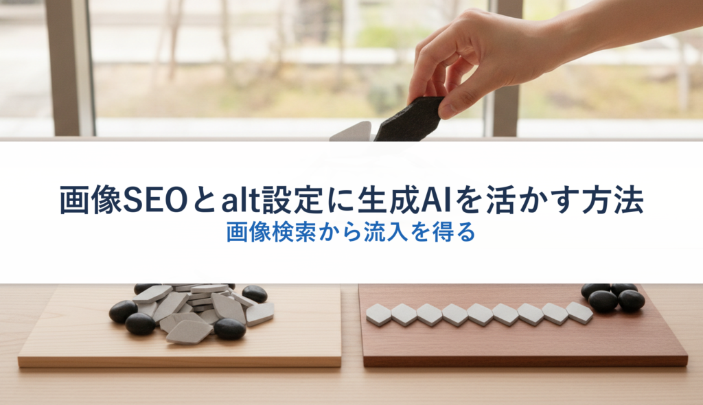 画像SEOとalt設定に生成AIを活かす方法｜画像検索から流入を得る