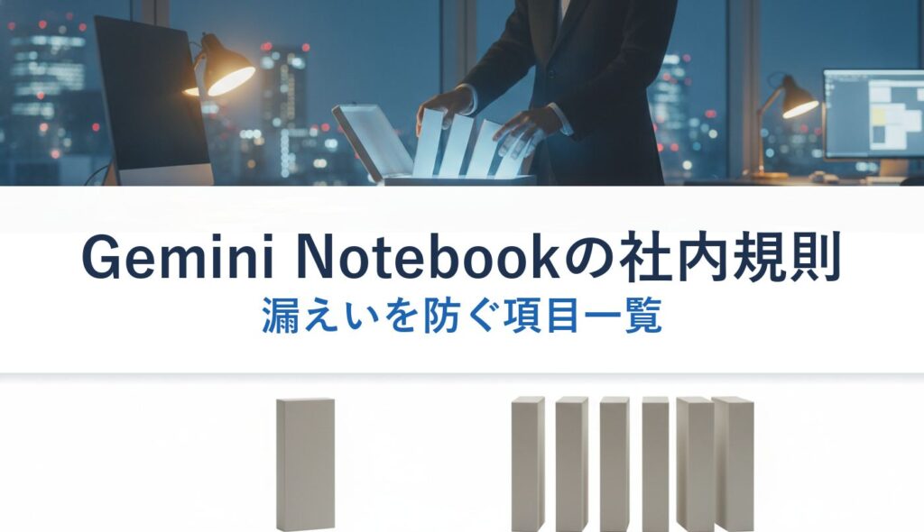 Gemini Notebookの社内規則｜漏えいを防ぐ項目一覧
