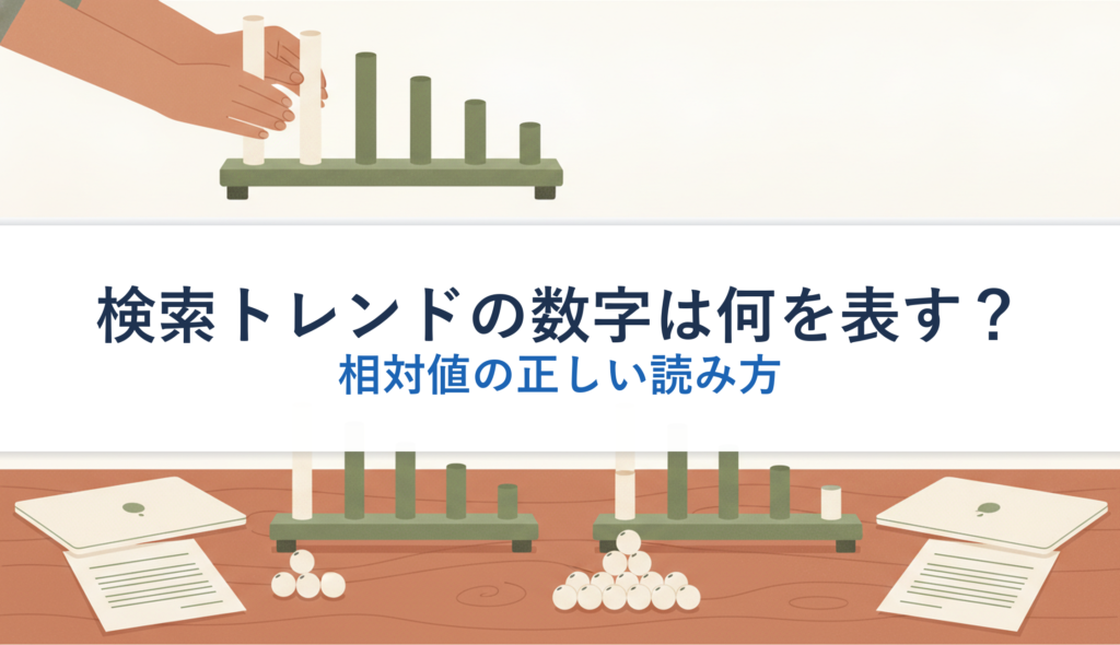 検索トレンドの数字は何を表す？｜相対値の正しい読み方