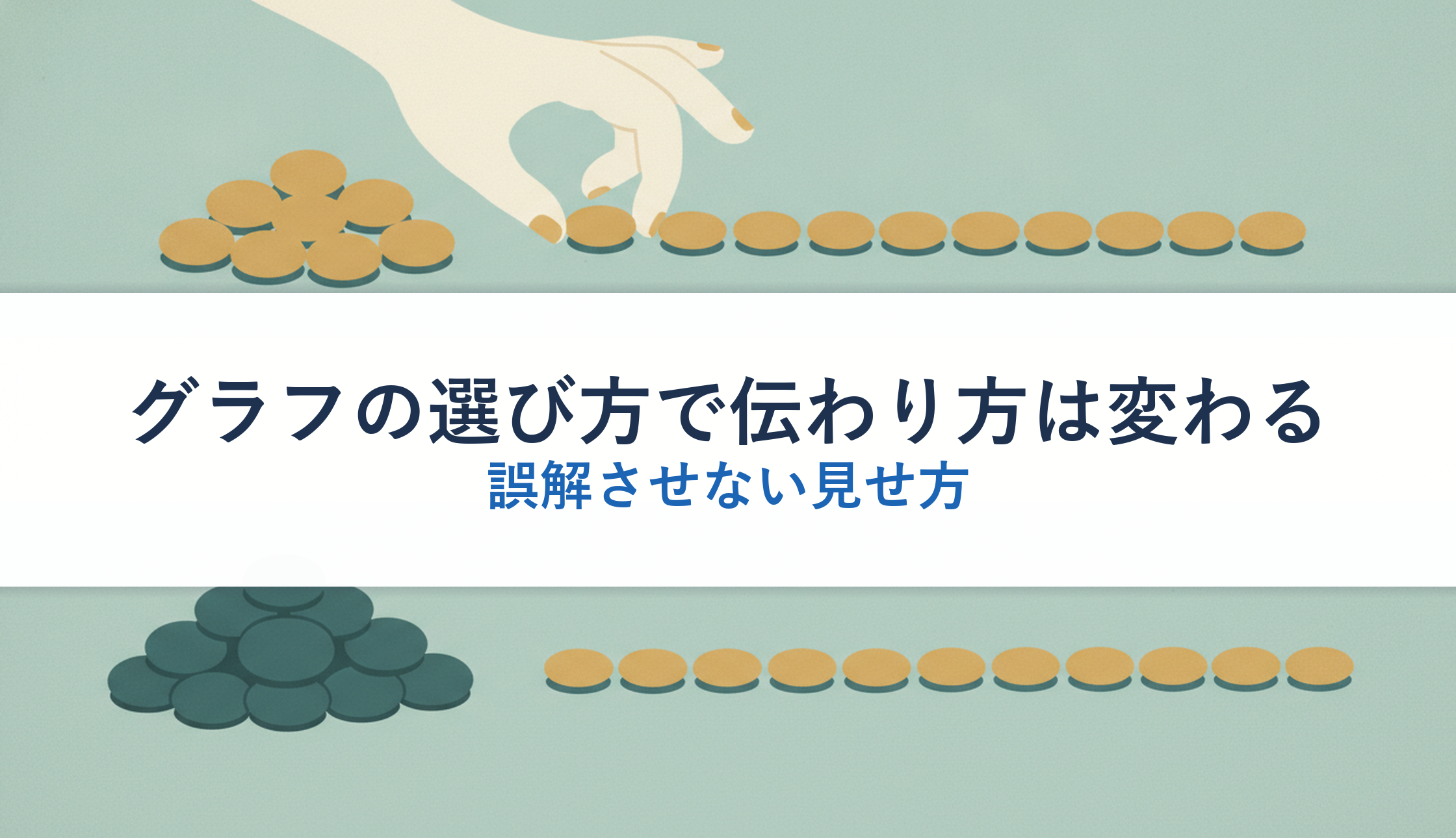 グラフの選び方で伝わり方は変わる｜誤解させない見せ方