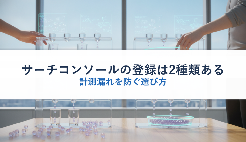 サーチコンソールの登録は2種類ある｜計測漏れを防ぐ選び方