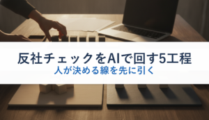 反社チェックをAIで回す5工程｜人が決める線を先に引く