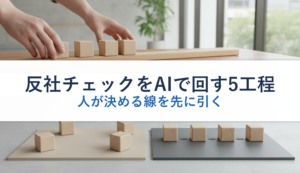 反社チェックをAIで回す5工程｜人が決める線を先に引く