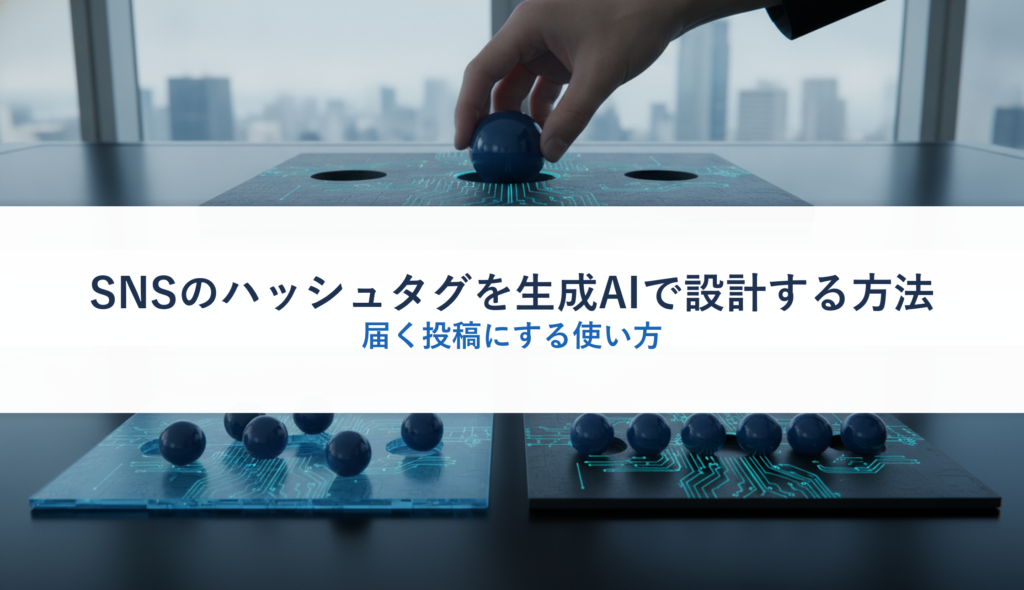 SNSのハッシュタグを生成AIで設計する方法｜届く投稿にする使い方