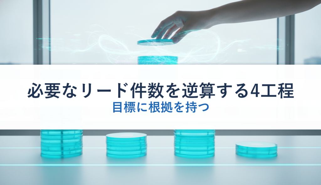 必要なリード件数を逆算する4工程｜目標に根拠を持つ