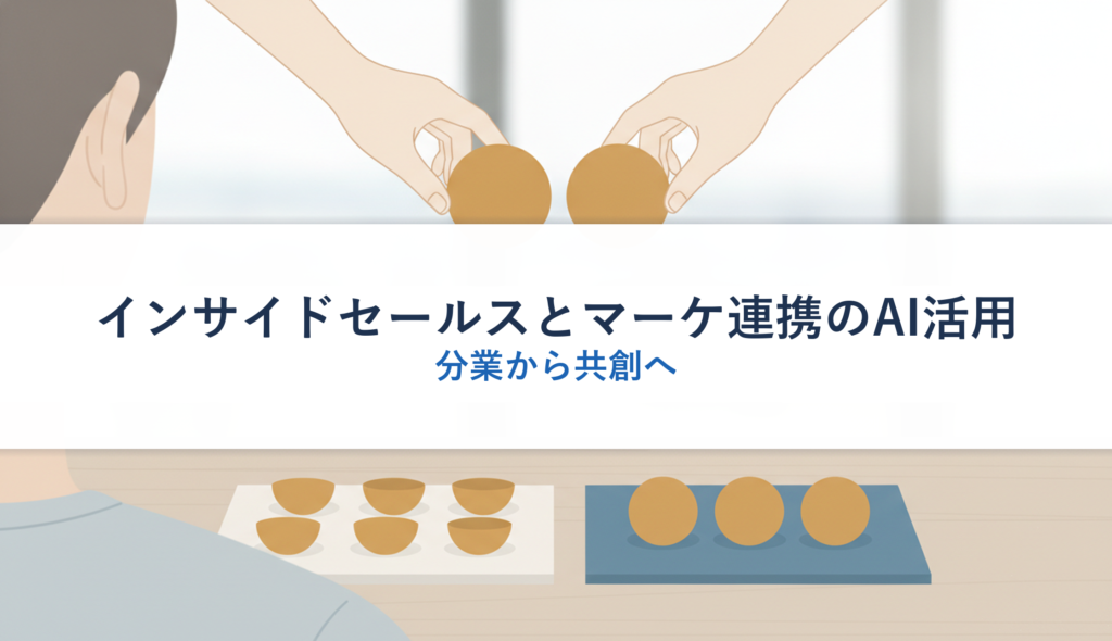 インサイドセールスとマーケ連携のAI活用｜分業から共創へ