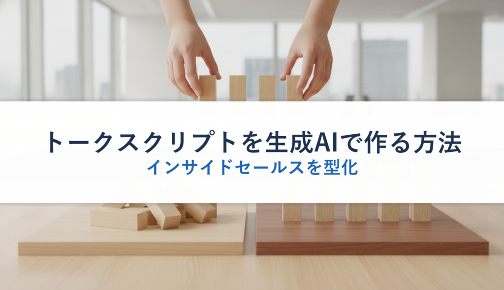 トークスクリプトを生成AIで作る方法｜インサイドセールスを型化