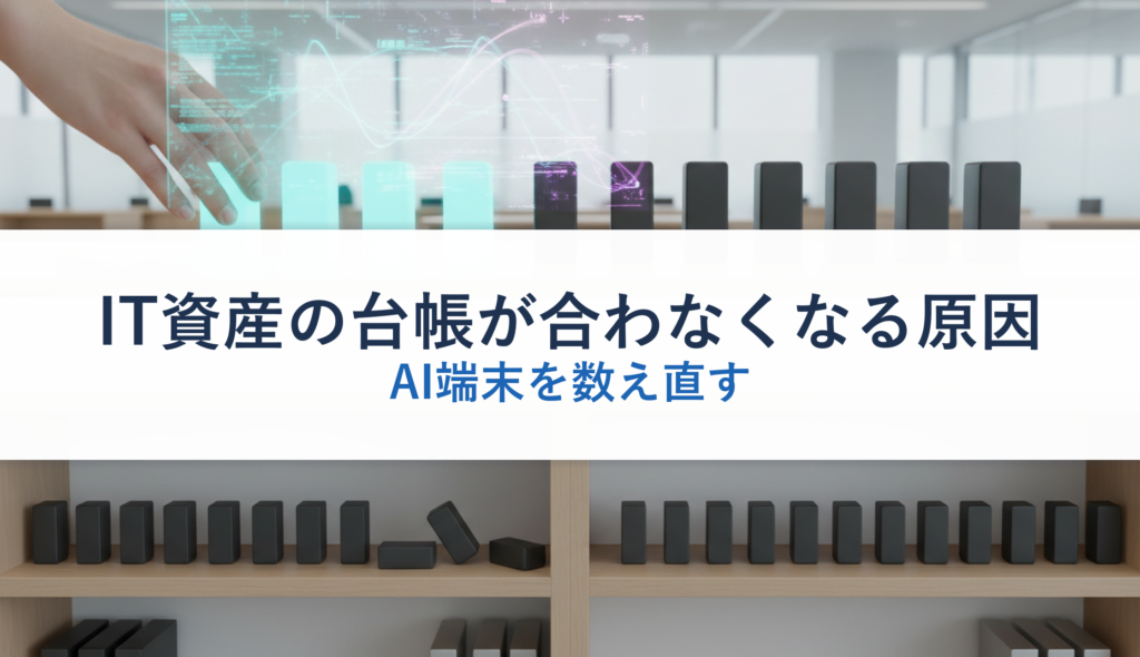 IT資産の台帳が合わなくなる原因｜AI端末を数え直す