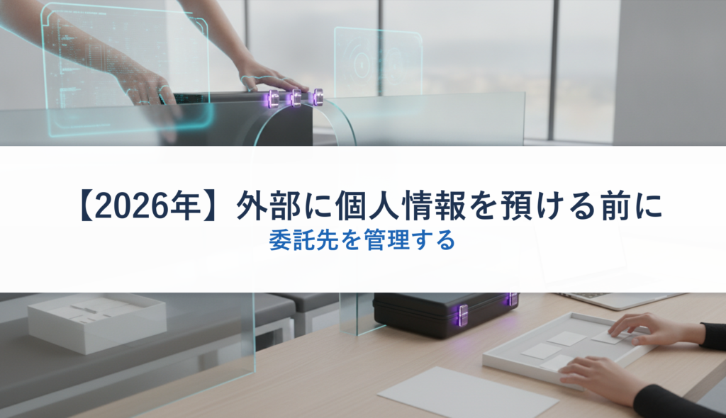 【2026年】外部に個人情報を預ける前に｜委託先を管理する
