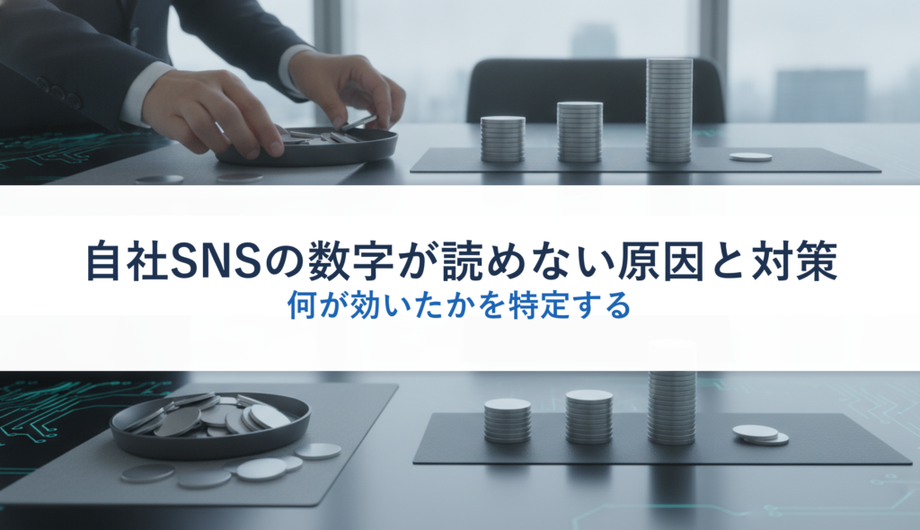 自社SNSの数字が読めない原因と対策｜何が効いたかを特定する