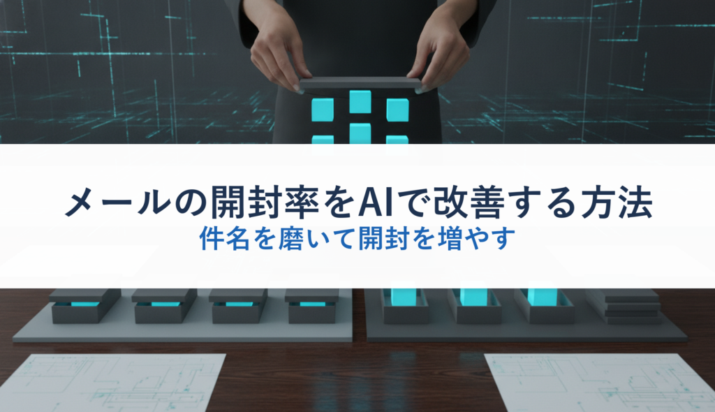メールの開封率をAIで改善する方法｜件名を磨いて開封を増やす