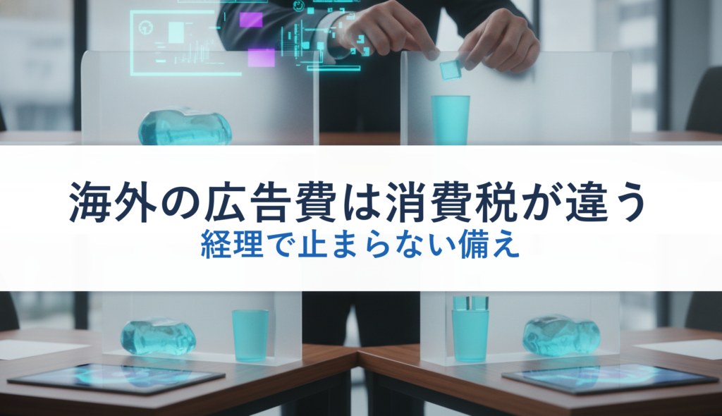 海外の広告費は消費税が違う｜経理で止まらない備え