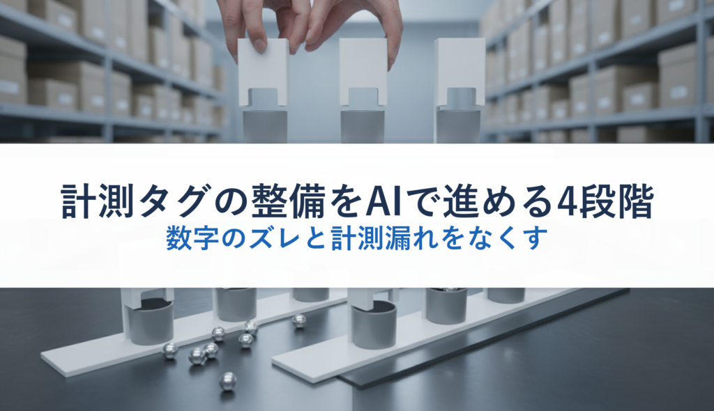 計測タグの整備をAIで進める4段階｜数字のズレと計測漏れをなくす