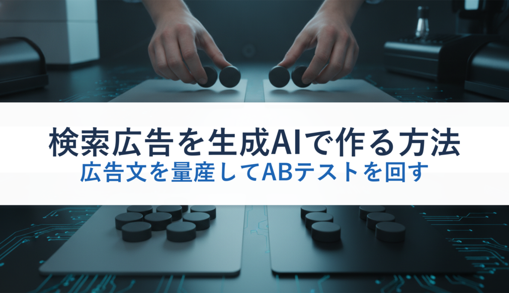 検索広告を生成AIで作る方法｜広告文を量産してABテストを回す