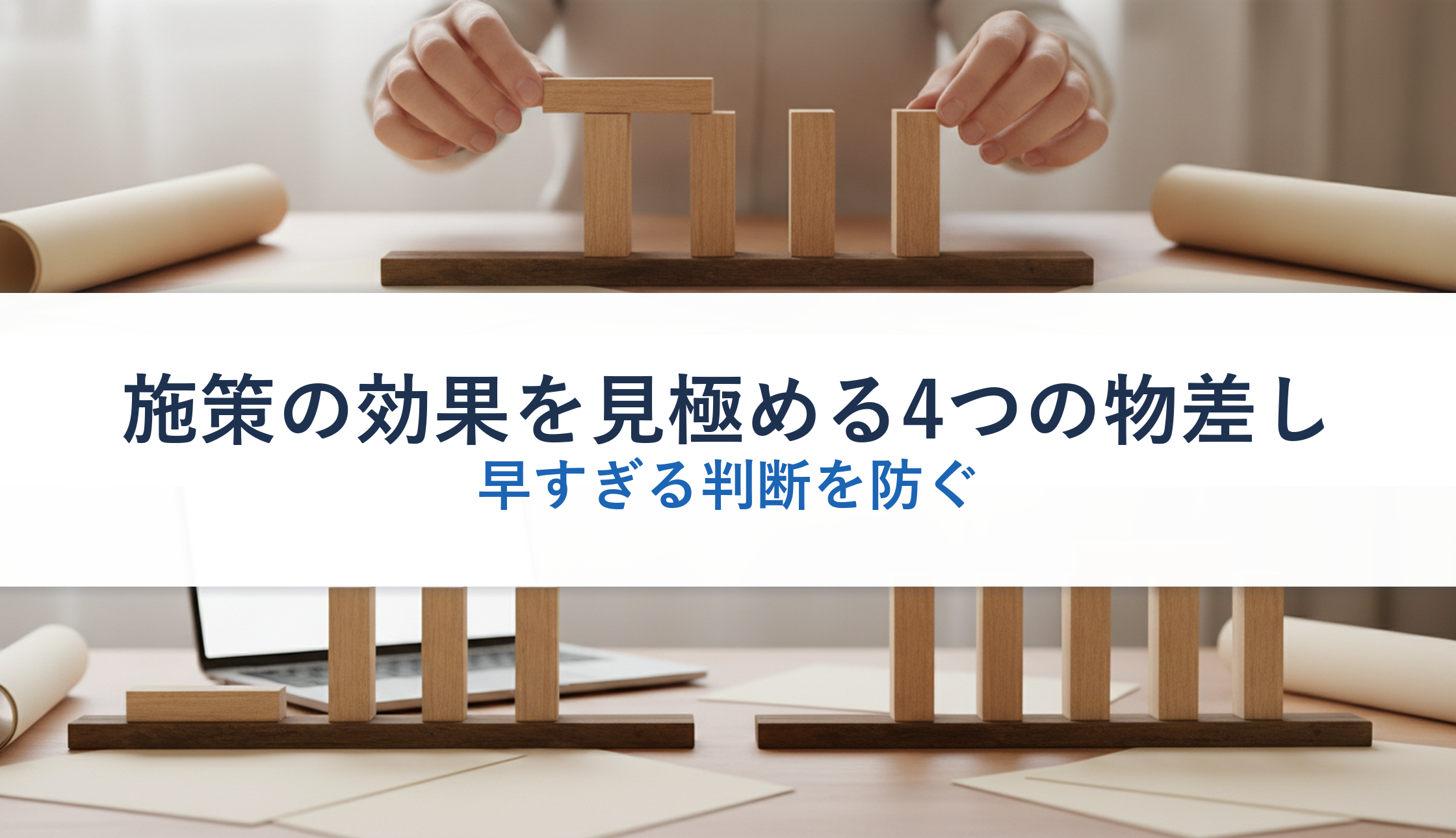 施策の効果を見極める4つの物差し|早すぎる判断を防ぐ