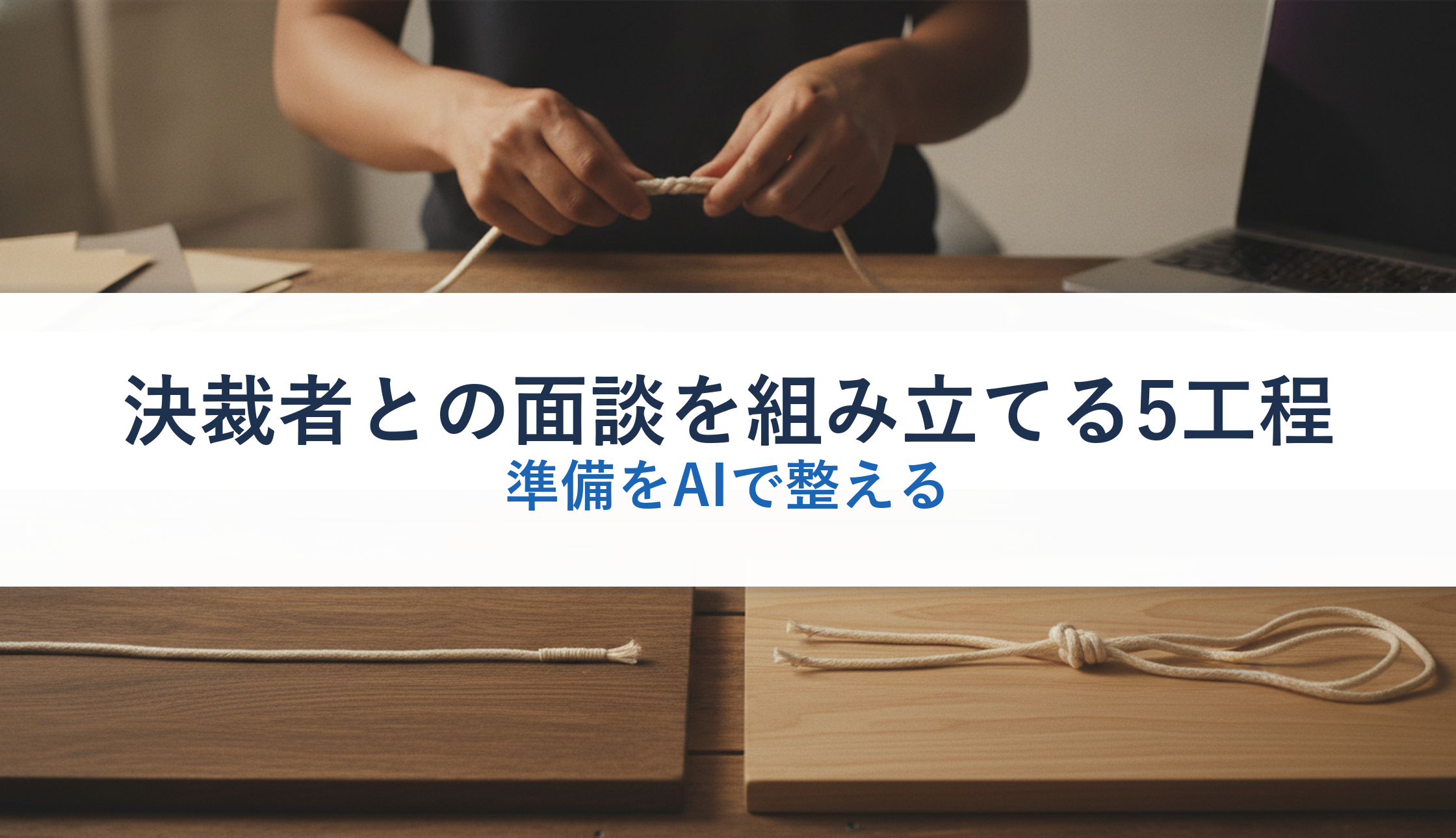 決裁者との面談を組み立てる5工程｜準備をAIで整える