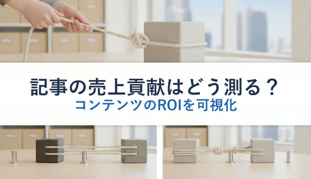 記事の売上貢献はどう測る？｜コンテンツのROIを可視化