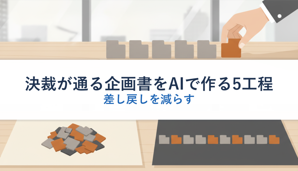決裁が通る企画書をAIで作る5工程｜差し戻しを減らす
