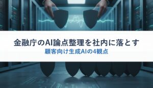 金融庁のAI論点整理を社内に落とす｜顧客向け生成AIの4観点