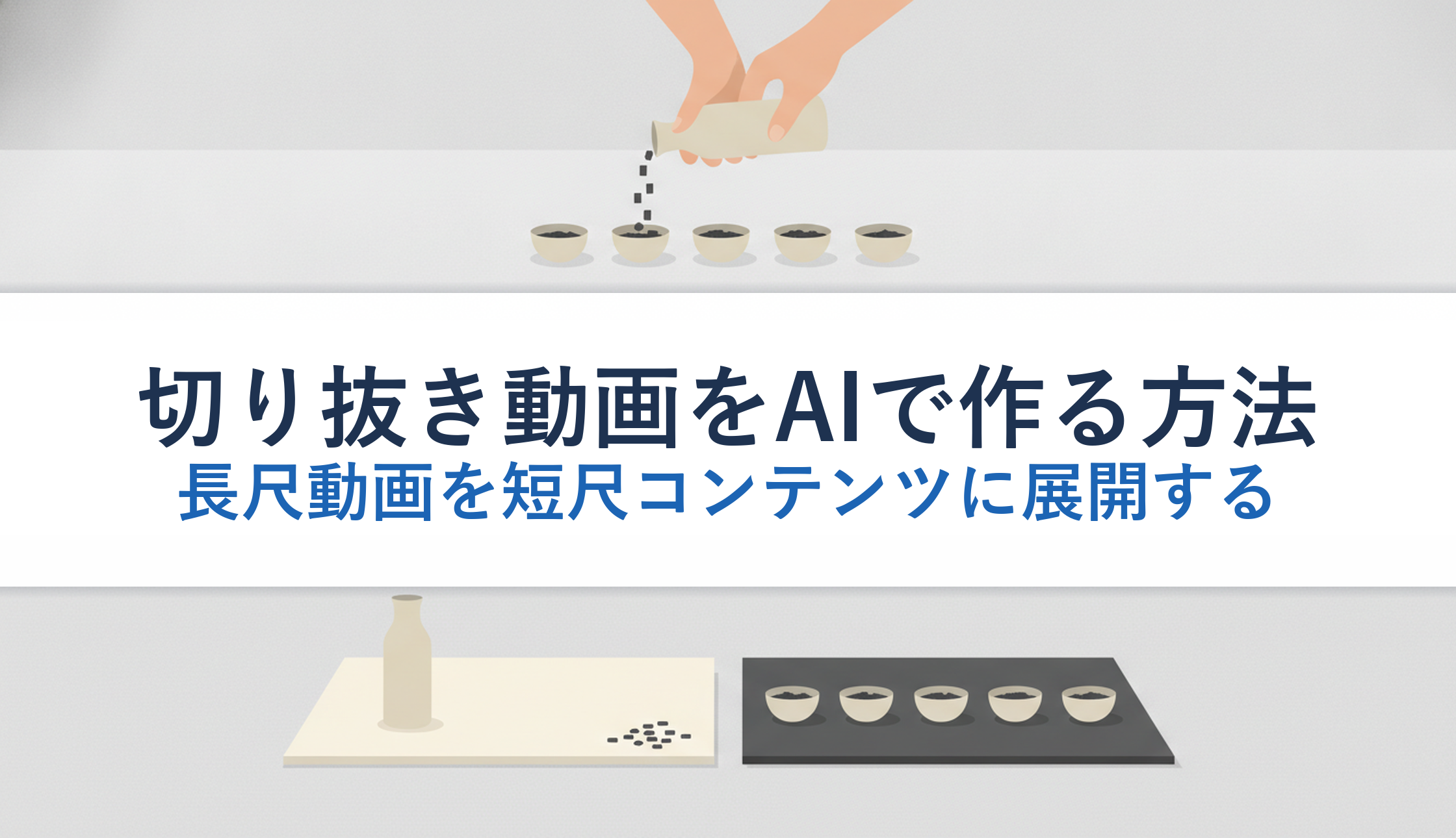切り抜き動画をAIで作る方法｜長尺動画を短尺コンテンツに展開する