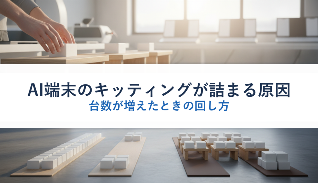 AI端末のキッティングが詰まる原因｜台数が増えたときの回し方