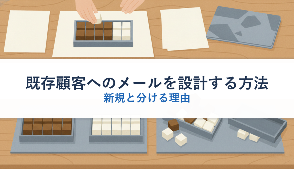既存顧客へのメールを設計する方法｜新規と分ける理由