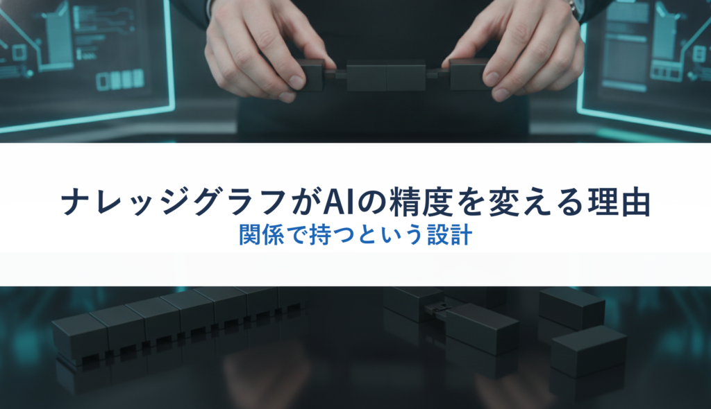 ナレッジグラフがAIの精度を変える理由｜関係で持つという設計