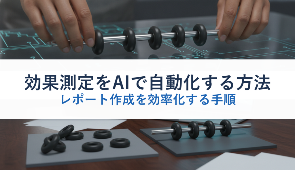 効果測定をAIで自動化する方法｜レポート作成を効率化する手順