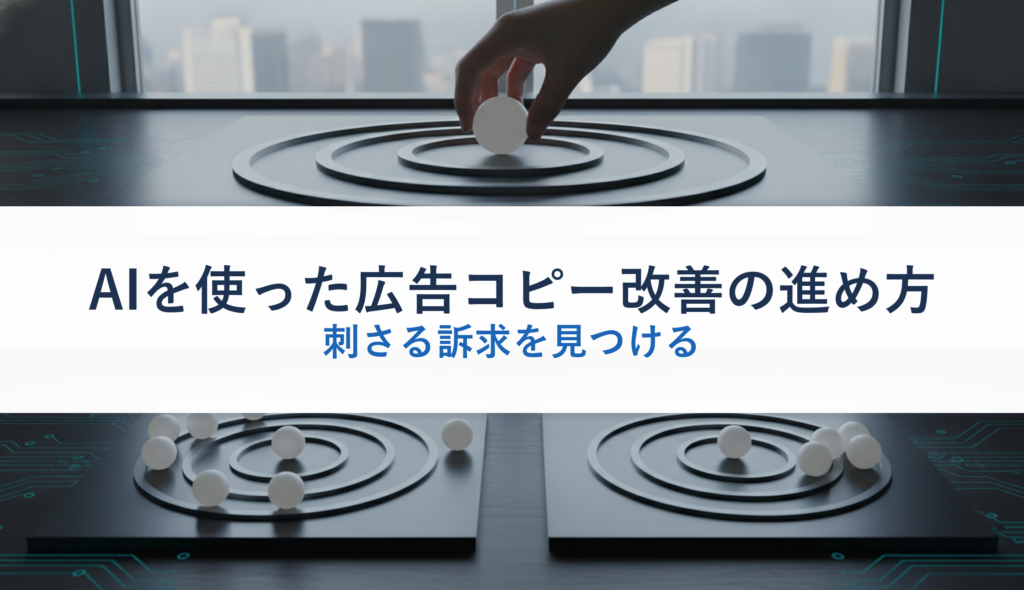 AIを使った広告コピー改善の進め方｜刺さる訴求を見つける