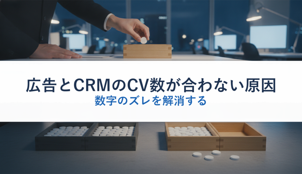 広告とCRMのCV数が合わない原因｜数字のズレを解消する