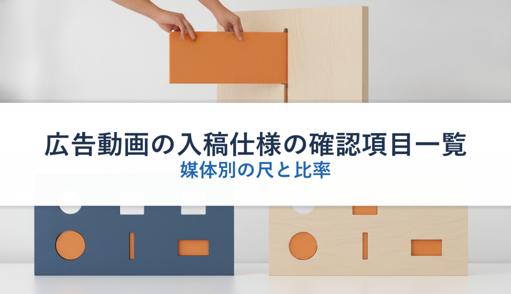 広告動画の入稿仕様の確認項目一覧｜媒体別の尺と比率