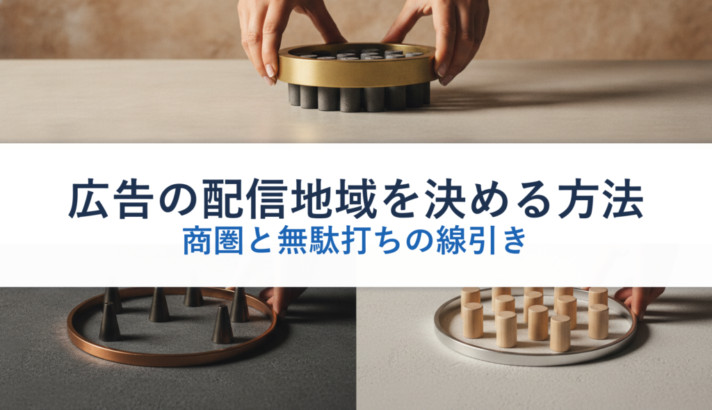広告の配信地域を決める方法｜商圏と無駄打ちの線引き